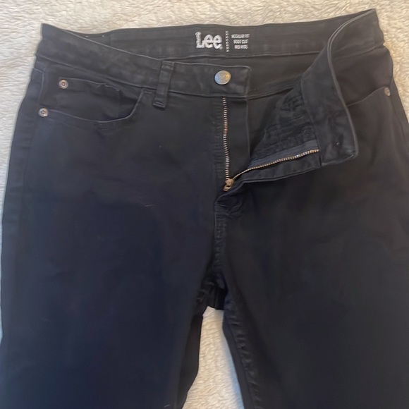 Lee jeans black 8 M boot cut mid rise - Picture 7 of 15